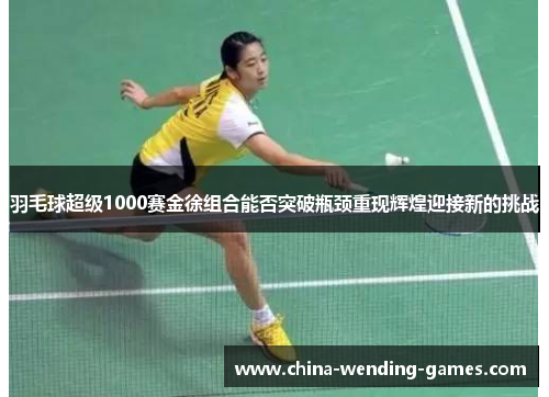 羽毛球超级1000赛金徐组合能否突破瓶颈重现辉煌迎接新的挑战